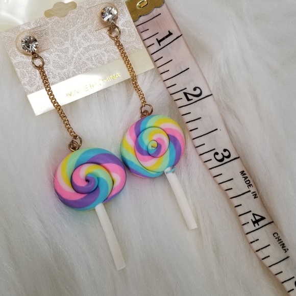 UNICORN LOLLIPOP EARRINGS - Picture 4 of 4